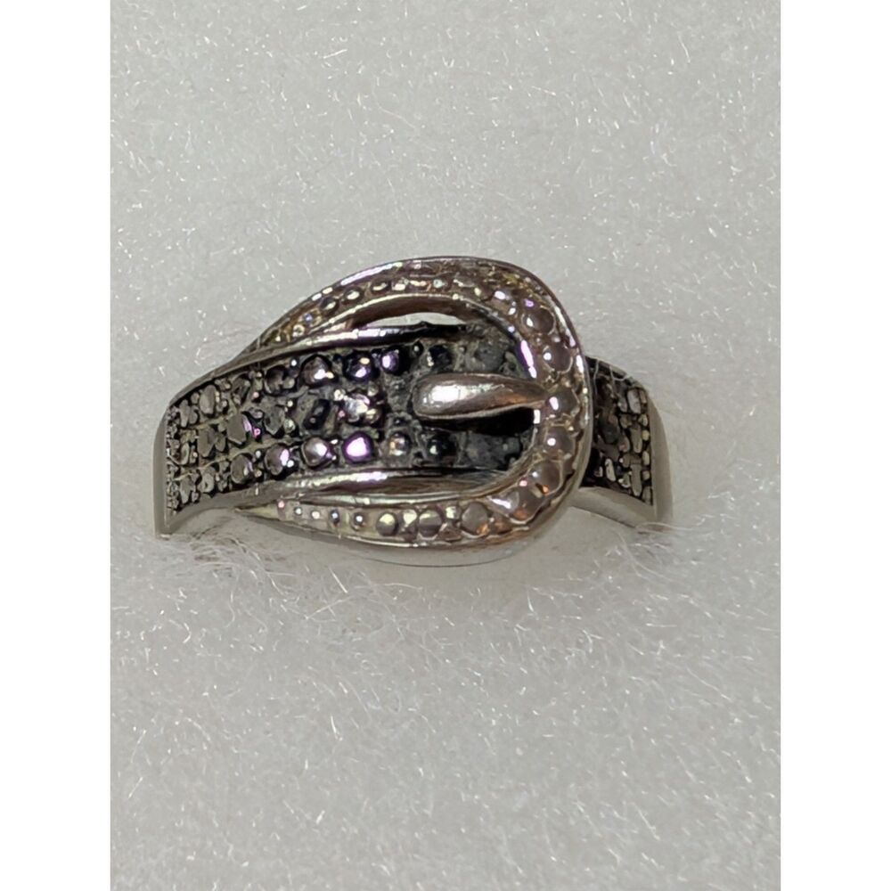 Sterling Silver SBJ Belt Buckle Ring